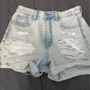 ripped american eagle mom shorts